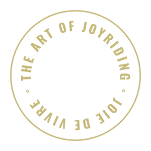 Roundel with LeBlanq’s tagline of The Art of Joyriding written within it.